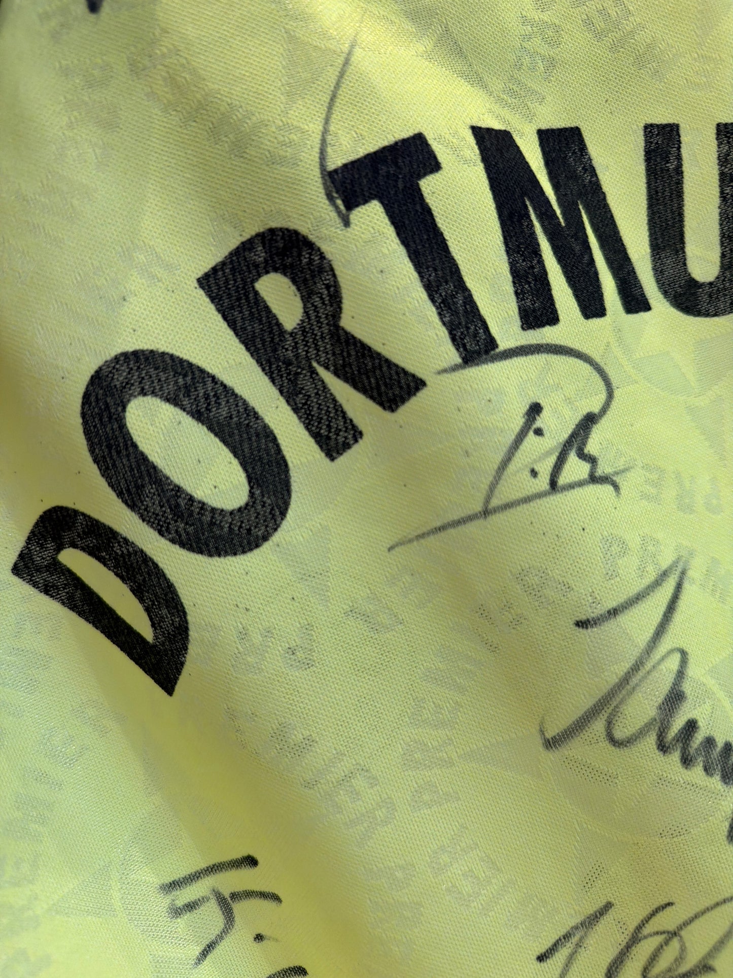 BVB Dortmund 1994-95 Heim mit Unterschriften (S)