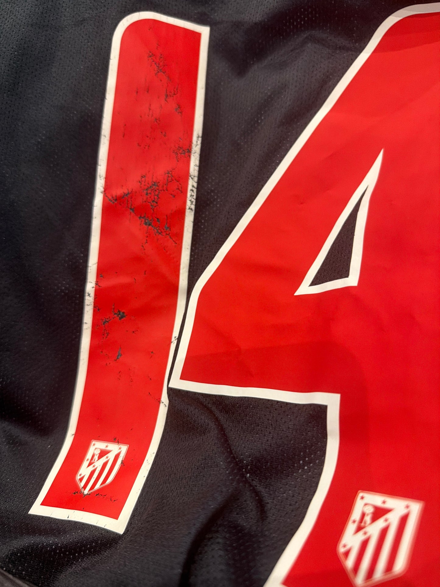 Atletico Madrid Gabi 2011-12 Matchprepared Auswärts Langarm (L)