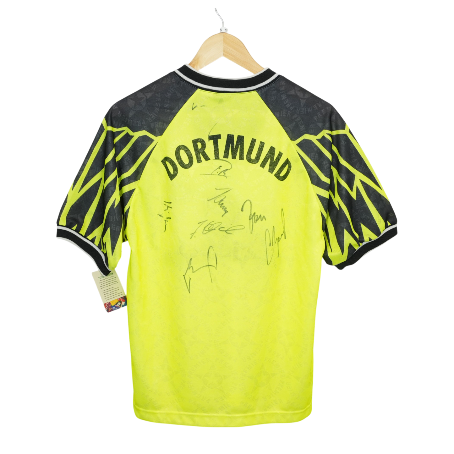 BVB Dortmund 1994-95 Heim mit Unterschriften (S)