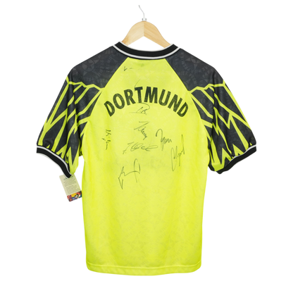 BVB Dortmund 1994-95 Heim mit Unterschriften (S)
