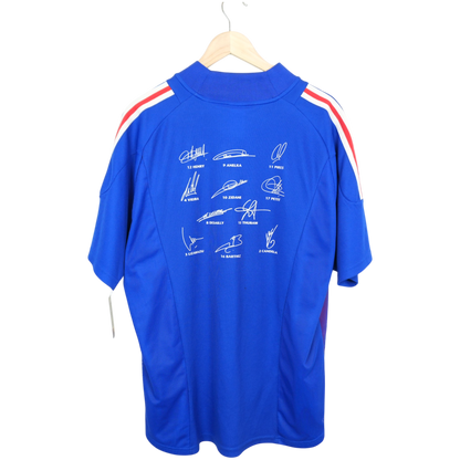 Frankreich 2002 Heim Unterschrieben (XL)