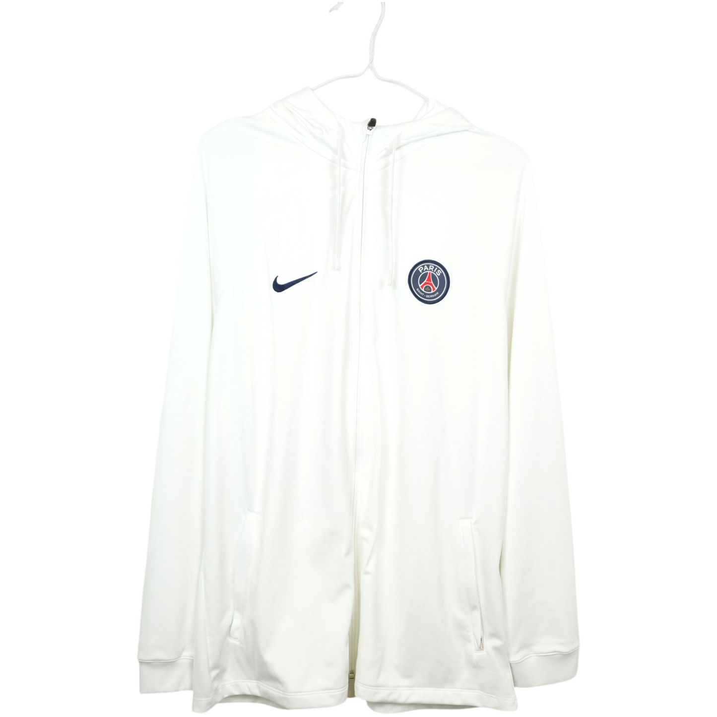 PSG Nike Jacke mit Kapuze Weiss (XL)