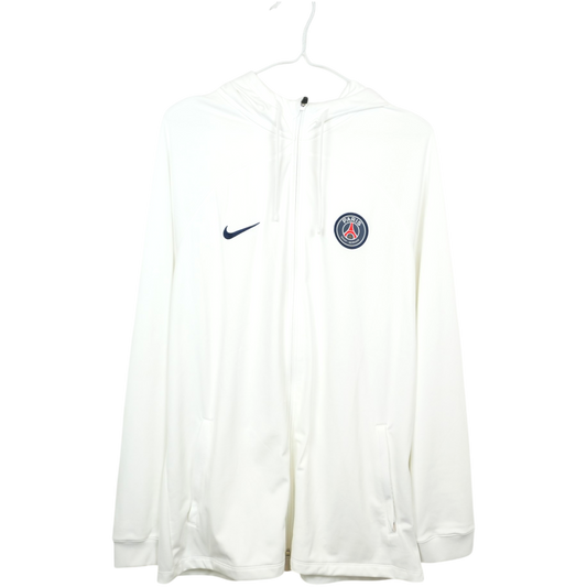 PSG Nike Jacke mit Kapuze Weiss (XL)