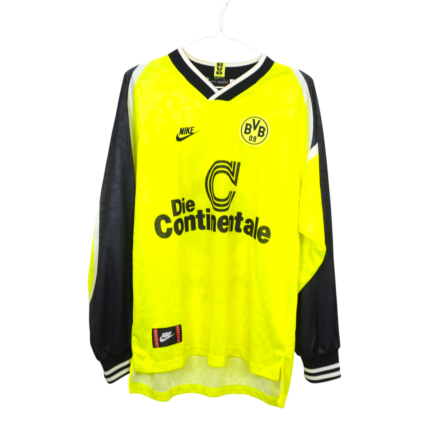 BVB Dortmund 1995-96 Heim Meisterschaftstrikot Langarm (L)