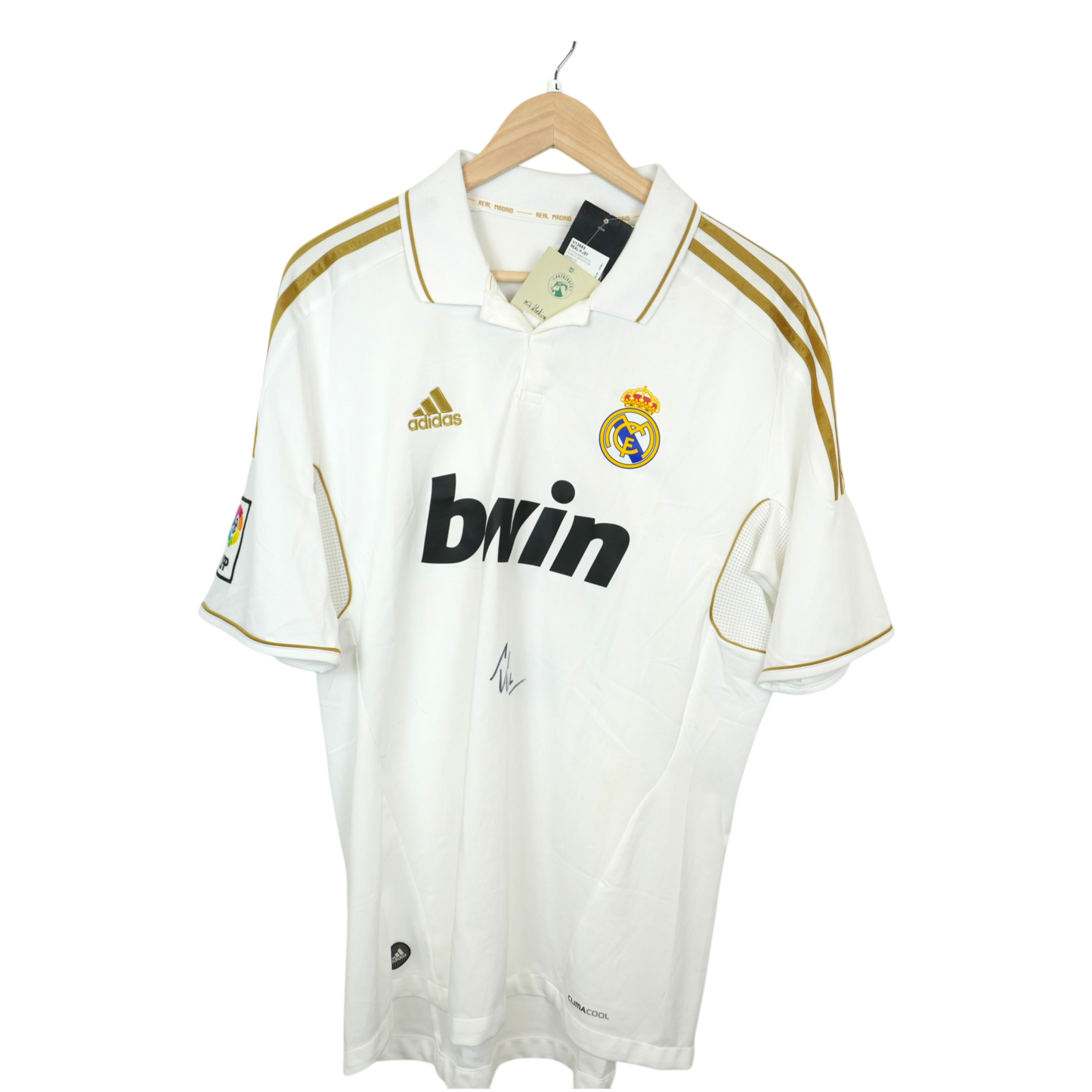 Real Madrid Khedira 2011-12 Heim BNWT mit Unterschrift (L)