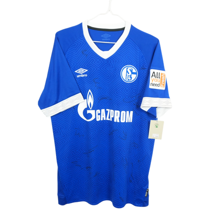 Schalke 2018-19 Heim mit Unterschriften (L)