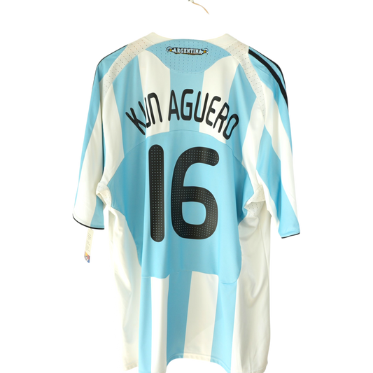 Argentinien Agüero 2008 Heim (XXL)
