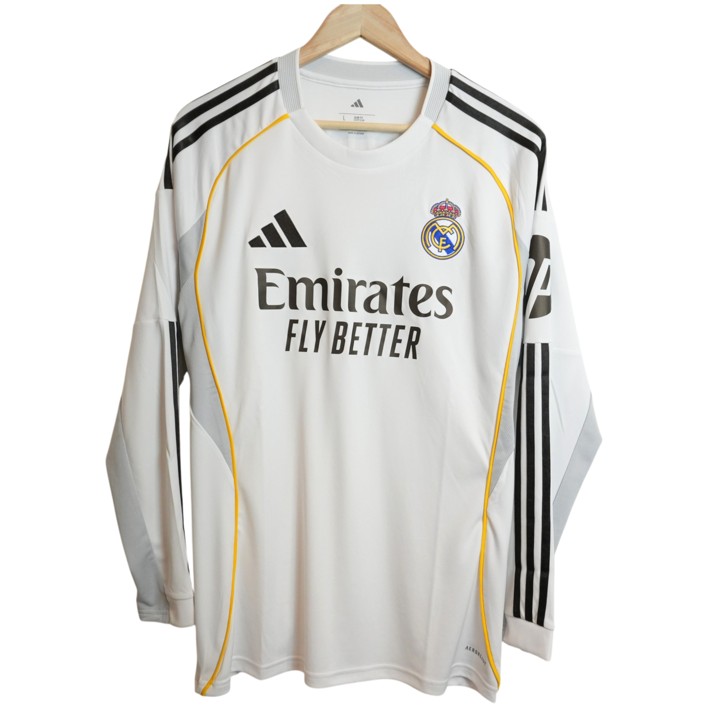 Real Madrid Mbappe 2025-26 Langarm Heim (L)