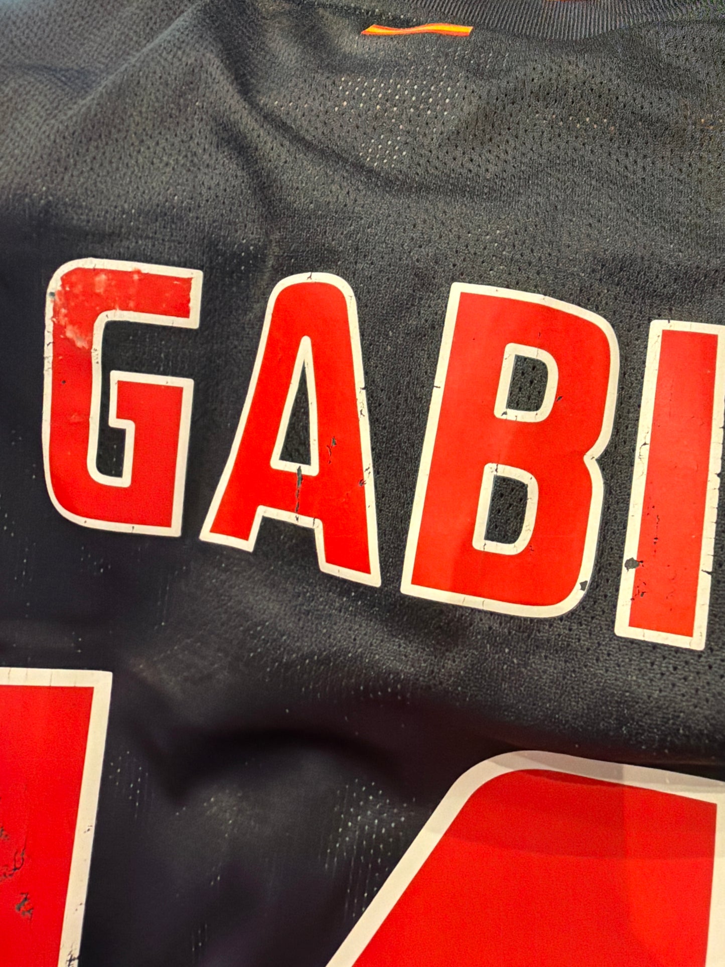 Atletico Madrid Gabi 2011-12 Matchprepared Auswärts Langarm (L)