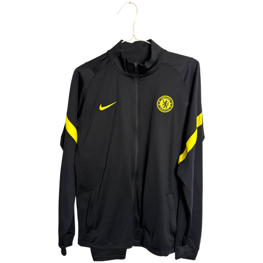 Chelsea Nike Jacke Schwarz Gelb (L)