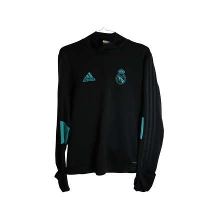 Real Madrid Adidas Tracksuit Schwarz (S)