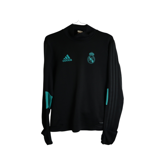 Real Madrid Adidas Tracksuit Schwarz (S)