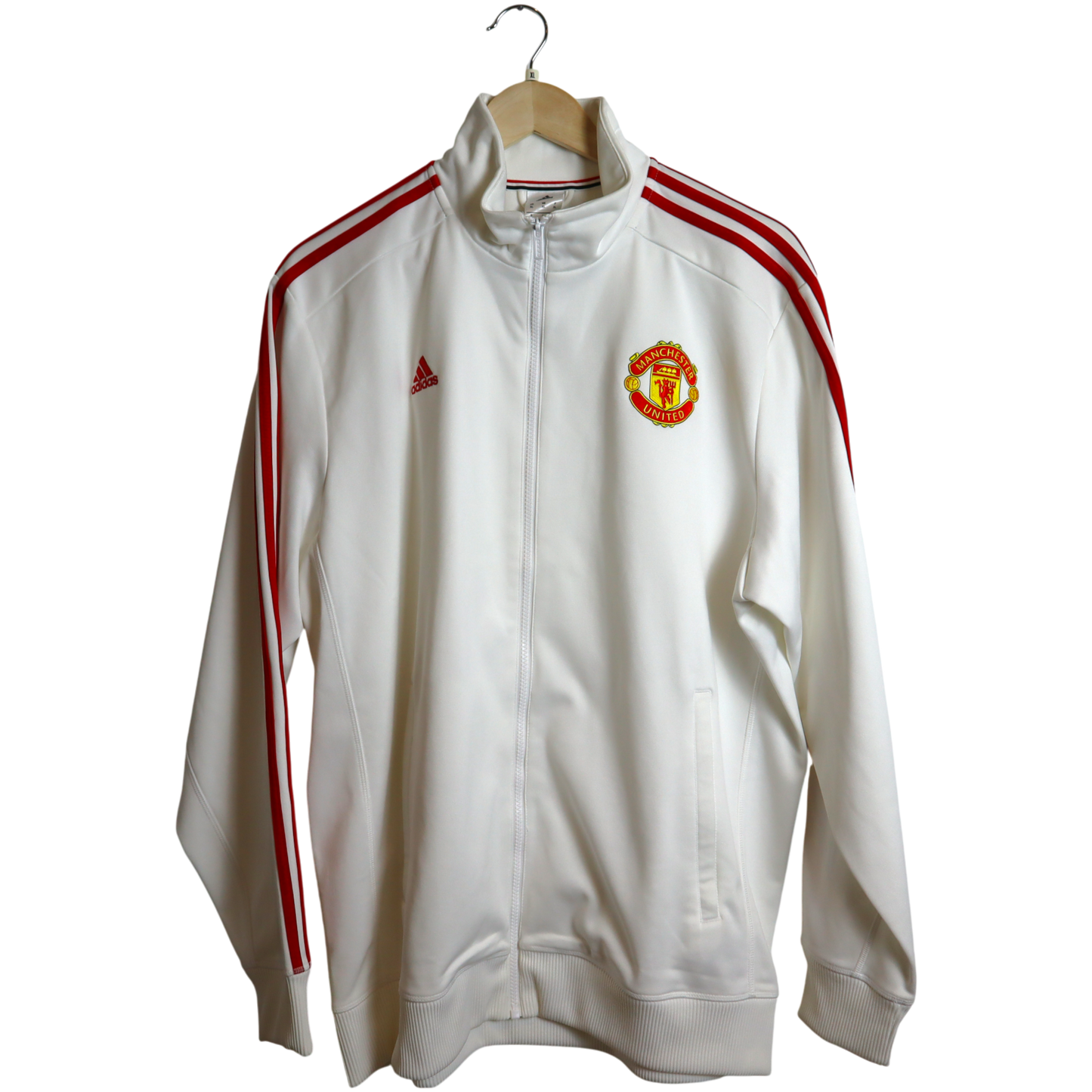Manchester United Adidas Jacke Weiss (XL)