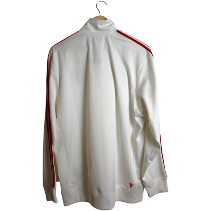 Manchester United Adidas Jacke Weiss (XL)