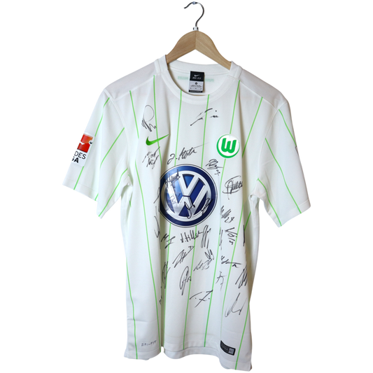 Wolfsburg Auswärts mit Unterschriften (M)