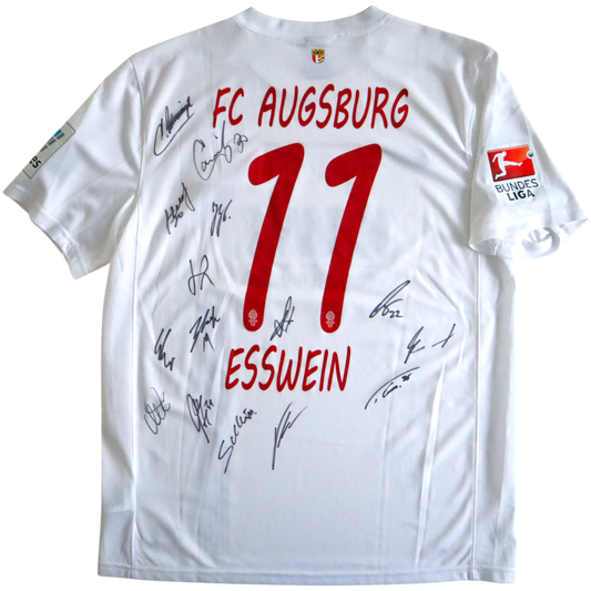 Augsburg Esswein Trikot Heim MIT Unterschriften 2015-2016 (L)