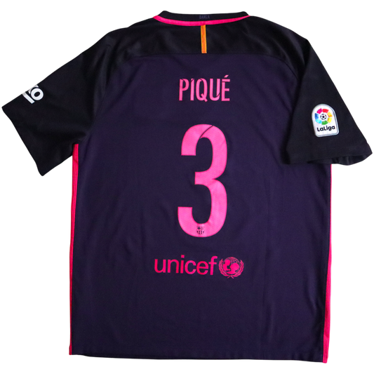 FC Barcelona Pique Trikot Auswärts 2016-2017 (XL)